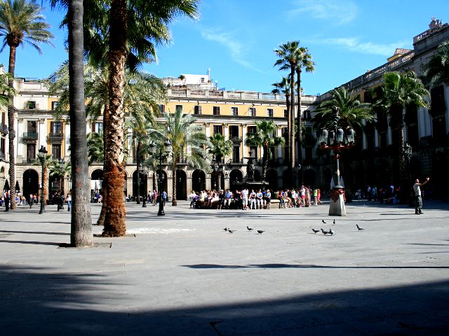La Plaza Real de Barcelona